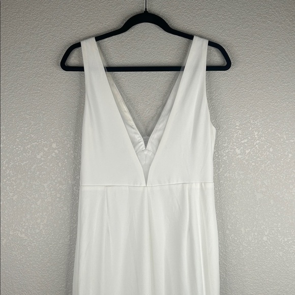 Lulus Captivating Promise White Sleeveless Mermaid Maxi Dress Size Large - Picture 8 of 12